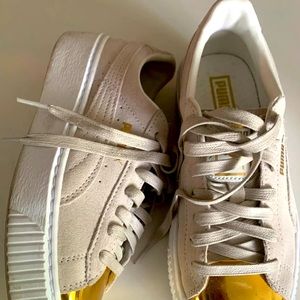 Puma suede platform sneakers